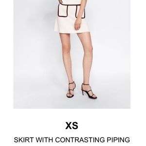 Zara White Skirt NWT XS